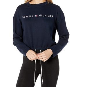 Tommy Hilfiger Womens Long Sleeve Logo Sweatshirt